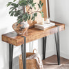 SoBuy Tabelul de intrare a consolei Tabelul de masă pentru spațiu în stil industrial Stil marrone 120x40x75cm FSB88-F