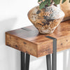 SoBuy Tabelul de intrare a consolei Tabelul de masă pentru spațiu în stil industrial Stil marrone 120x40x75cm FSB88-F