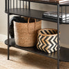 SoBuy FSB90-SCH Console d'Entrée Console avec Rangement Meuble de Couloir Multifonction Design Industriel Moderne pour Entrée, Salon ou Bureau Meuble Noir L110cm x P39cm x H76cm