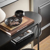 SoBuy FSB90-SCH Console d'Entrée Console avec Rangement Meuble de Couloir Multifonction Design Industriel Moderne pour Entrée, Salon ou Bureau Meuble Noir L110cm x P39cm x H76cm