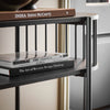 SoBuy FSB90-SCH Console d'Entrée Console avec Rangement Meuble de Couloir Multifonction Design Industriel Moderne pour Entrée, Salon ou Bureau Meuble Noir L110cm x P39cm x H76cm