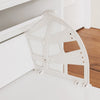 SoBuy FSB95-W Dulap de pantofi cu 2 compartimente rabatabile și 1 ușă din sticlă, Mobilier de intrare Design – 59x40x115 cm, Alb