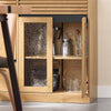 SoBuy FSB99-N Buffet Bas Multifonction avec 3 Portes et 3 Tiroirs, Meuble Rangement pour Cuisine, Salle à Manger ou Entrée, Naturel 112×40×89 cm