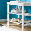 SoBuy Ușă, suport pentru pantofi de intrare, L50*P29*A45 cm, alb, FSR02-K-W
