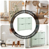 SoBuy Intrare raft de încălțăminte subțire cu 4 uși și 4 compartimente de economisire 100x19x91 cm FSR100-GR