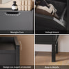 SoBuy Intrare raft de încălțăminte subțire cu 4 uși și 4 compale de economisire neagră 100x19x91 cm fsr100-shch