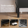 SoBuy FSR100-SCH Pantofar cu 4 Uși Rabatabile, Ultra-Subțire 19cm, Organizator Compact pentru Intrare Hol – 100x19x91 cm, Negru