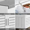 SoBuy FSR102-W Banc pentru Pantofi cu Pernă Căptușită, Ladă și 2 Uși de Depozitare pentru Hol – 90x33x50 cm, Alb