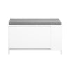 SoBuy Pantof de încălțăminte cu 1 Limelight și raft de 1 zi, suport Cassapanca cu pernă, alb, 82x35x50cm FSR105-W