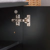SoBuy FSR117-SCH Banc pentru pantofi cu pernă căptușită și 2 uși, Mobilier de intrare – 90x34x46 cm, Negru