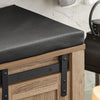 SoBuy FSR118-BR Banc pentru Pantofi cu Pernă Căptușită și Ladă de Depozitare pentru Intrare – 100x35x46 cm, Maro