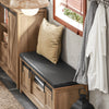 SoBuy FSR118-BR Banc pentru Pantofi cu Pernă Căptușită și Ladă de Depozitare pentru Intrare – 100x35x46 cm, Maro