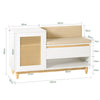 Dimensions du banc à chaussures SoBuy FSR128-W : 100×35×60 cm