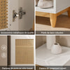 Banc à chaussures SoBuy FSR128-W – fonctionnalités du tiroir et porte à treillis