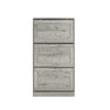 SoBuy Rack de încălțăminte cu 3 Limelight Brifling Suport Slim, 60x23x115cm, Grey, FSR137-L-HG