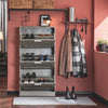 SoBuy FSR137-L-HG Meuble à Chaussures à Abattants 3 Niveaux Grande Capacité – Rangement Discret pour Entrée – Gris Effet Bois