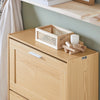 SoBuy Rack de încălțăminte sold cu 3 Limelights Brifling Suport Slim, 60x23x115cm, Natural, FSR137-L-J