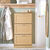 SoBuy Rack de încălțăminte sold cu 3 Limelights Brifling Suport Slim, 60x23x115cm, Natural, FSR137-L-J