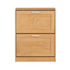 SoBuy Suport pentru încălțăminte cu 2 Limelare de suport pentru suport Slim, 60x23x79cm, natural, FSR137-N