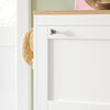 SoBuy FSR144-WN Armoire à Chaussures 3 Abattants et 2 Crochets, Meuble d'Entrée pour Couloir – Blanc et Naturel