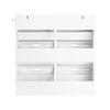 SoBuy FSR145-W Armoire à Chaussures 6 Abattants et 2 Crochets, Grande Capacité pour Entrée Couloir – 115x30x112 cm, Blanc