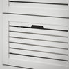 SoBuy FSR145-W Armoire à Chaussures 6 Abattants et 2 Crochets, Grande Capacité pour Entrée Couloir – 115x30x112 cm, Blanc