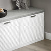 SoBuy Intrare pentru pantofi de intrare cu un suport de încălțăminte cu 2 clapete albe 105x35x48 cm FSR147-W