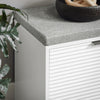 SoBuy Intrare pentru pantofi de intrare cu un suport de încălțăminte cu 2 clapete albe 105x35x48 cm FSR147-W
