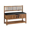 SoBuy Bancă de bancă cu spătar și pernă de intrare de pernă Pantofi 90x35x75cm FSR150-N