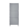 SoBuy FSR151-H-HG Dulap de pantofi ultra-subțire, 3 compartimente rabatabile, 19 cm, Organizare compactă pentru hol/intrare – 50x19x129 cm, Gri