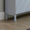 SoBuy FSR151-H-HG Dulap de pantofi ultra-subțire, 3 compartimente rabatabile, 19 cm, Organizare compactă pentru hol/intrare – 50x19x129 cm, Gri