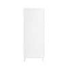 SoBuy FSR151-H-W Dulap de Pantofi cu 3 Uși Batante Ultra-Subțire 19cm, Organizator Compact pentru Hol Intrare – 50x19x129 cm, Alb