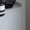 SoBuy FSR151-HG Armoire à Chaussures 2 Abattants Ultra-Slim 19cm, Rangement Compact pour Entrée Couloir – 50x19x91 cm, Gris