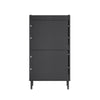 SoBuy FSR151-SCH Armoire à Chaussures 2 Abattants Ultra-Slim 19cm, Rangement Compact pour Entrée Couloir – 50x19x91 cm, Noir