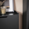 SoBuy FSR151-SCH Armoire à Chaussures 2 Abattants Ultra-Slim 19cm, Rangement Compact pour Entrée Couloir – 50x19x91 cm, Noir