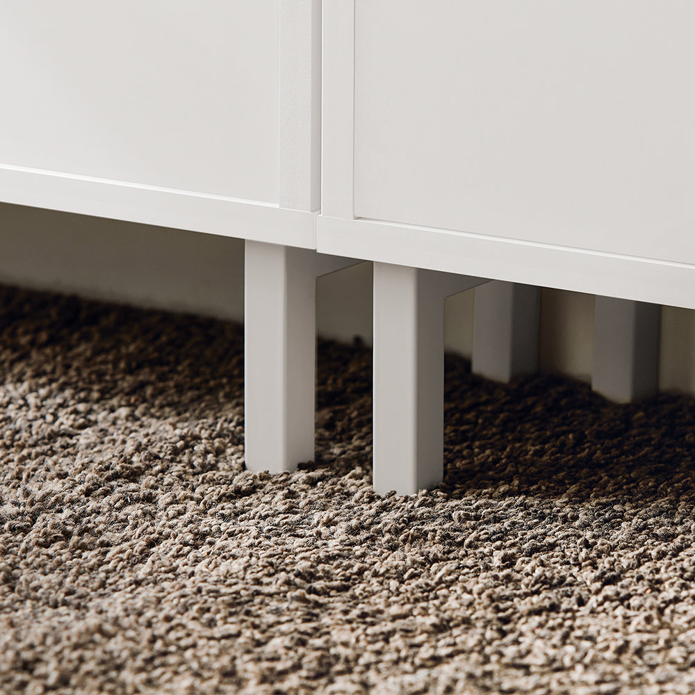SoBuy FSR151-W Dulap de Pantofi cu 2 Rabatante Ultra-Subțire 19cm, Organizare Compactă pentru Hol – 50x19x91 cm, Alb