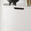 SoBuy FSR151-W Dulap de Pantofi cu 2 Rabatante Ultra-Subțire 19cm, Organizare Compactă pentru Hol – 50x19x91 cm, Alb