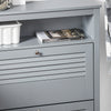 SoBuy FSR152-HG Dulap Pantofar cu 2 Uși Batante, Organizator pentru Hol Intrare – 80x25x108 cm, Gri