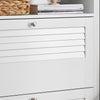 SoBuy FSR152-W Dulap de pantofi cu clapetă cu 2 niveluri – Depozitare discretă pentru intrare – 80x25x108 cm Alb