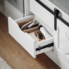 SoBuy Bancă pentru încălțăminte cu scaun pentru pantofi cu scaun cu uși glisante 80x30x49cm FSR153-W