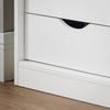 SoBuy Bancă pentru încălțăminte cu scaun pentru pantofi cu scaun cu uși glisante 80x30x49cm FSR153-W