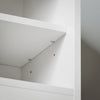 SoBuy FSR153-W Banc de Pantofi cu Pernă Căptușită și Ușă Glisantă Tip Hambar pentru Intrare – 80x30x49 cm, Alb