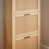 SoBuy Rack de încălțăminte de intrare cu 3 uși și 6 rafturi naturale 60x23.8x127cm FSR155-N
