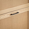 SoBuy FSR155-N Dulap de Pantofi cu 3 Uși Rabarabile Efect Ratan, Mobilier de Intrare Design – Natural