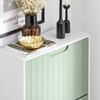 SoBuy Suport de încălțăminte subțire cu 3 uși și 6 rafturi Reds Space Verde rulează 60x24x127cm FSR157-GR