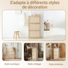 SoBuy FSR159-N Dulap de Pantofi cu 3 Uși Rabattabile, Organizator pentru Intrare Coridor – 60x24x118 cm, Natur