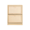 SoBuy Intrare raft de încălțăminte subțire cu 2 uși și 4 rafturi care economisesc în mod natural 60x24x80cm FSR160-N
