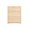 SoBuy Intrare raft de încălțăminte subțire cu 2 uși și 4 rafturi care economisesc în mod natural 60x24x80cm FSR160-N