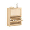 SoBuy FSR160-N Dulap de Pantofi cu 2 Uși Batante, Organizator pentru Hol Intrare – Natural