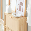 SoBuy Intrare raft de încălțăminte subțire cu 2 uși și 4 rafturi care economisesc în mod natural 60x24x80cm FSR160-N